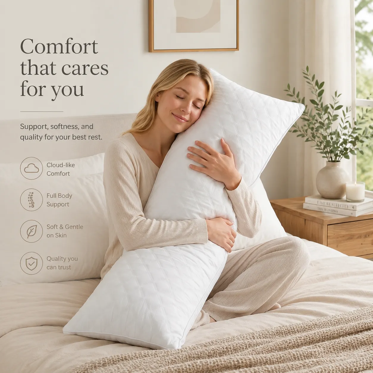 Adjustable Loft Premium Body Pillows - Image 4