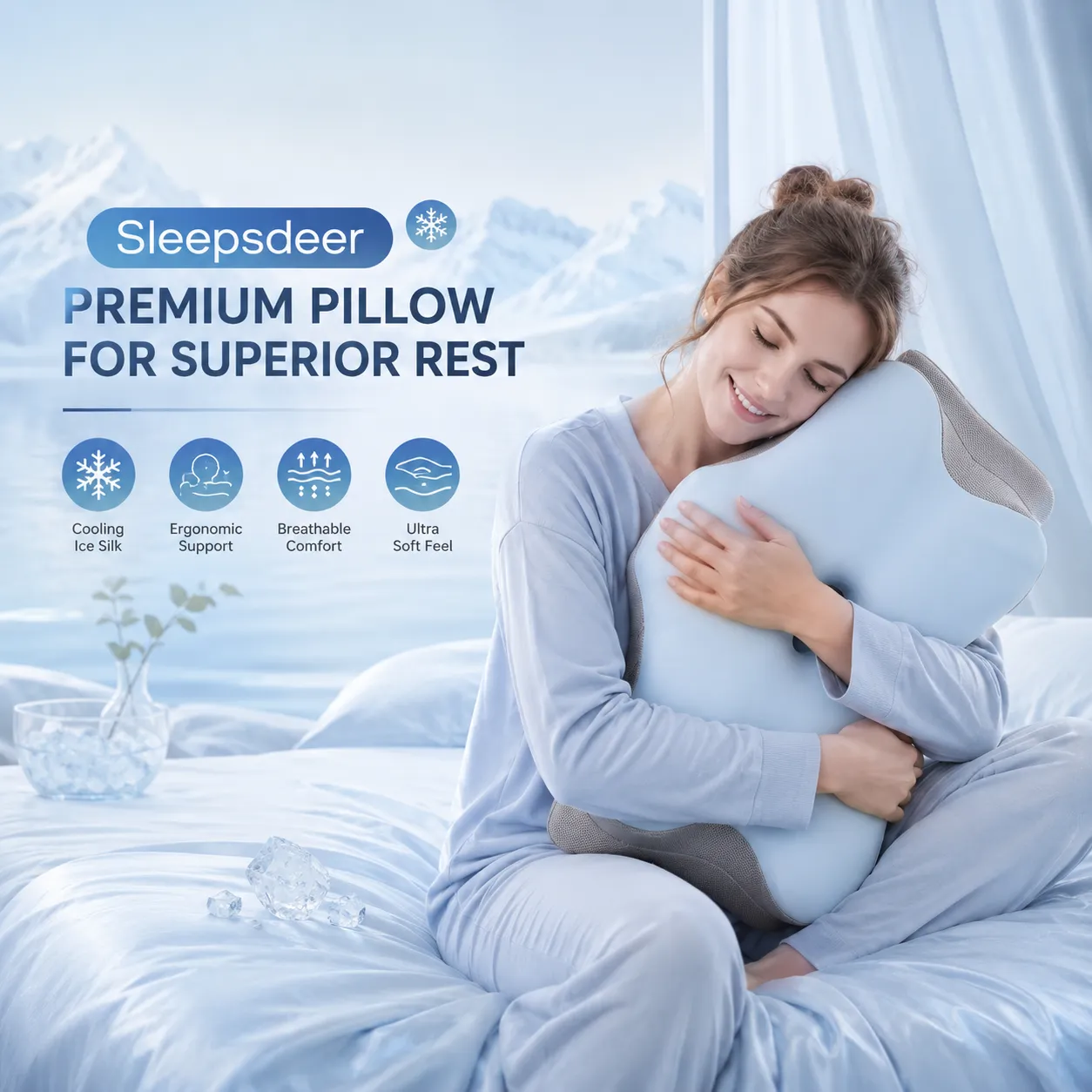 CoolRest Cervical Neck Butterfly Pillow - Image 5